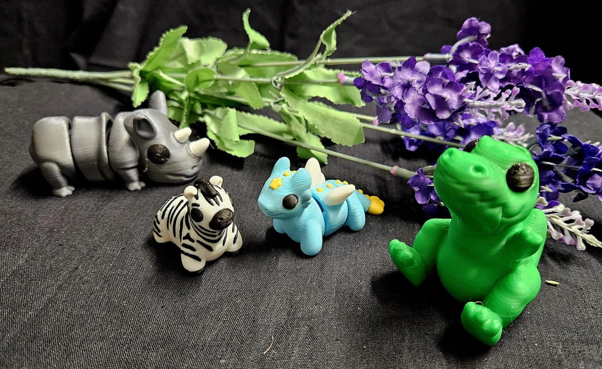 3D-Tierfiguren – Beweglich & voller Charakter 🦖🦓🦄
