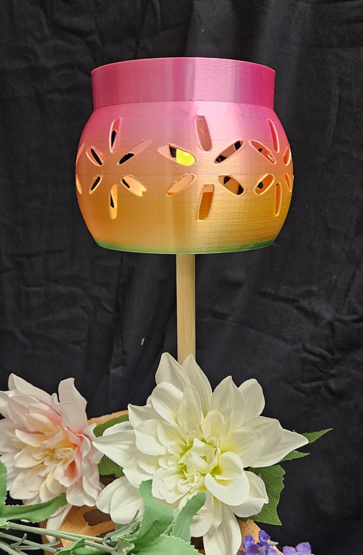 🌸 Gartenleuchte mit Muster – stimmungsvolle Deko aus dem 3D-Druck 🌸