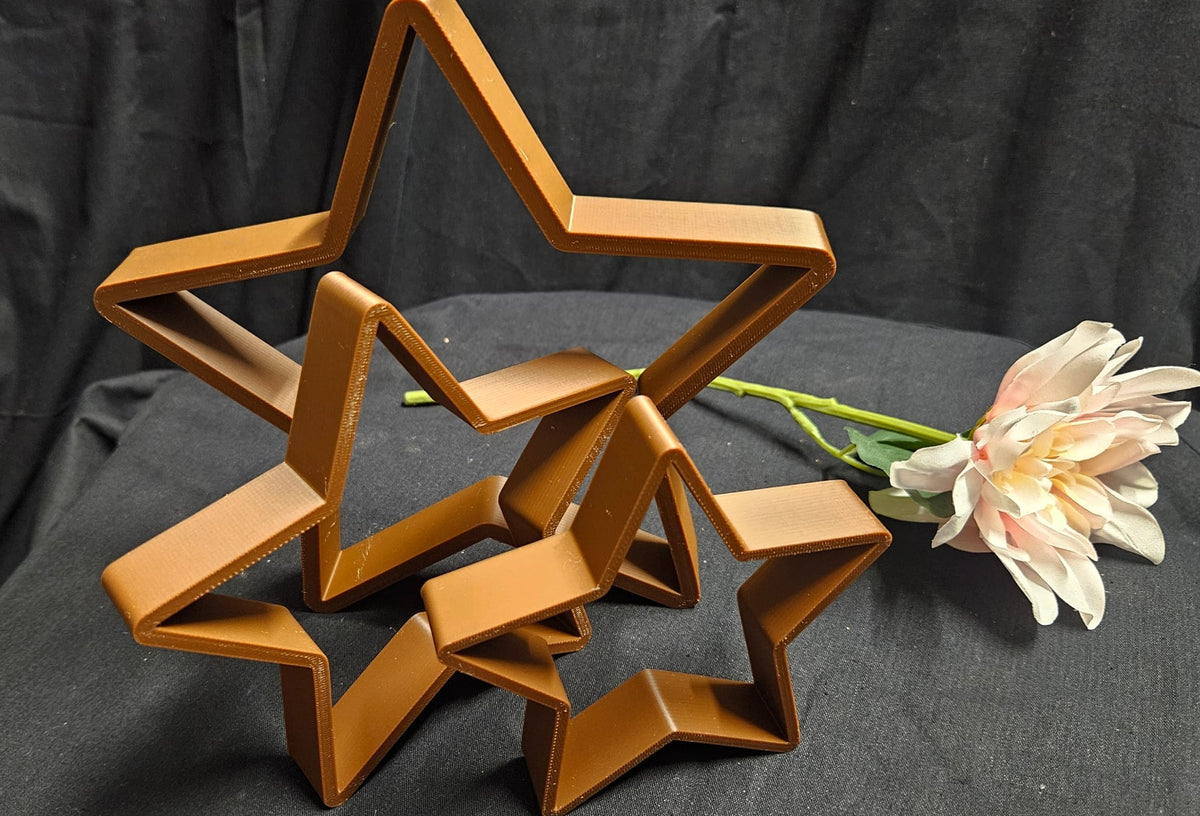 ⭐ 3er Set Dekosterne im modernen Design – Stilvolle Deko für das ganze Jahr ⭐