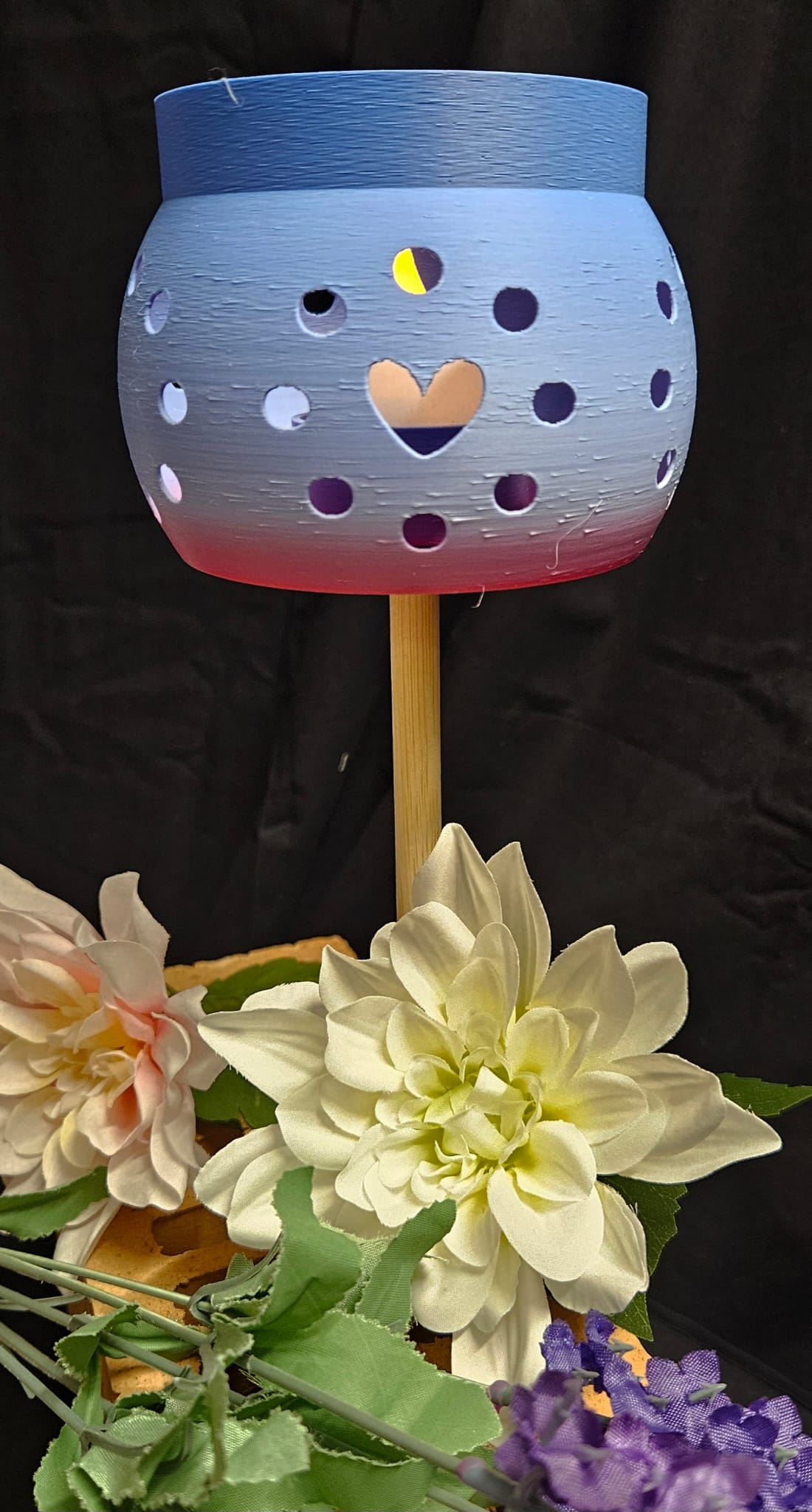 🌸 Gartenleuchte mit Muster – stimmungsvolle Deko aus dem 3D-Druck 🌸