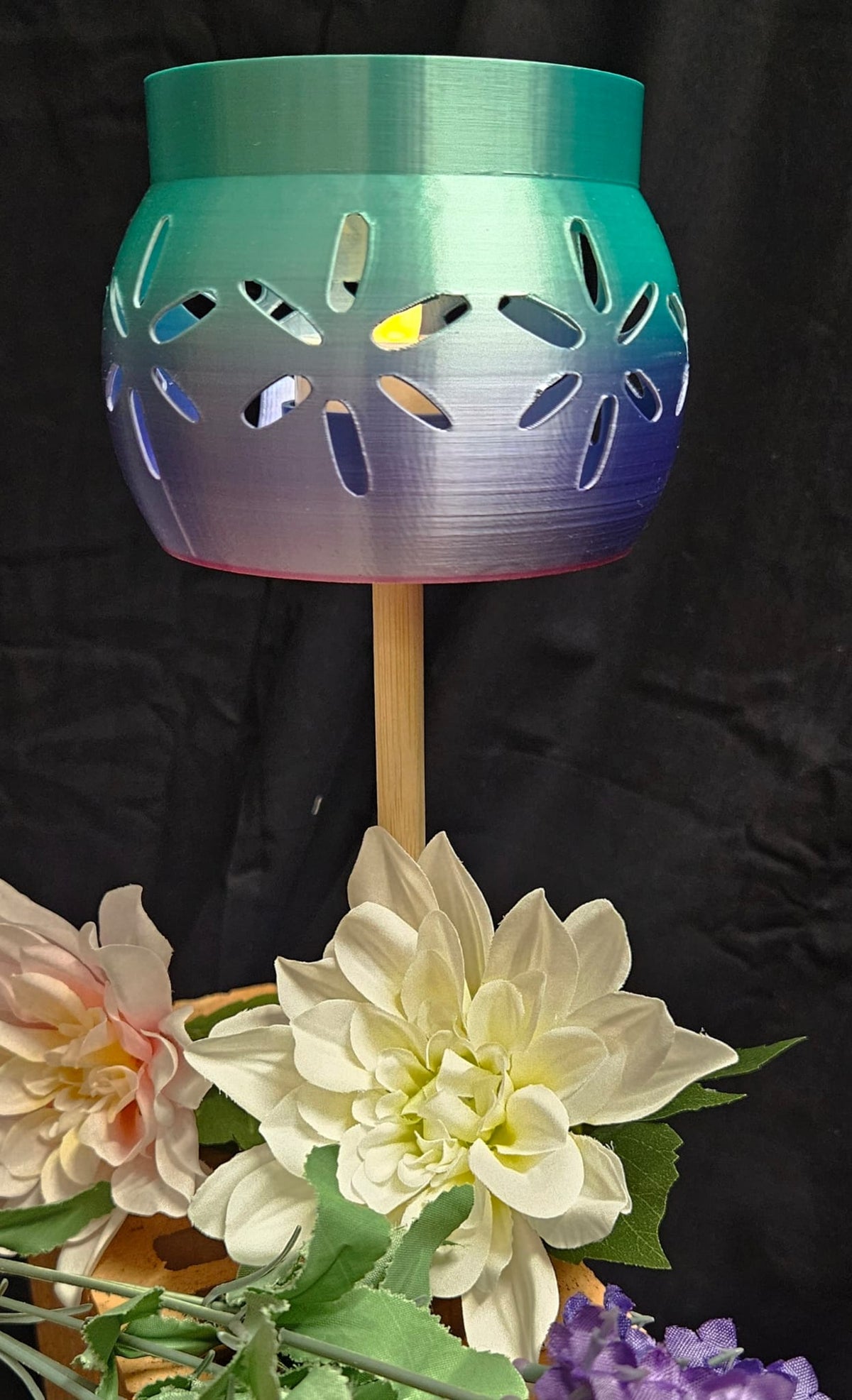 🌸 Gartenleuchte mit Muster – stimmungsvolle Deko aus dem 3D-Druck 🌸