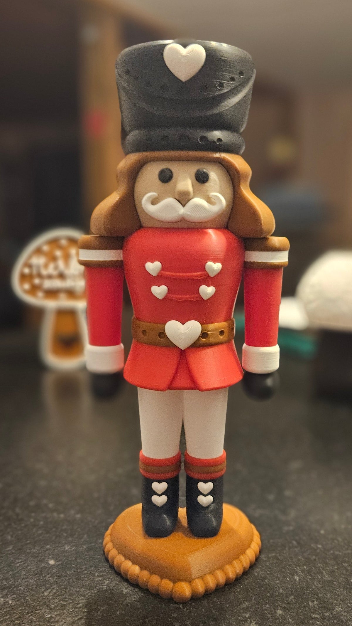 ❤️ Nussknacker „Herzenswächter“ – ca. 24 cm ❤️