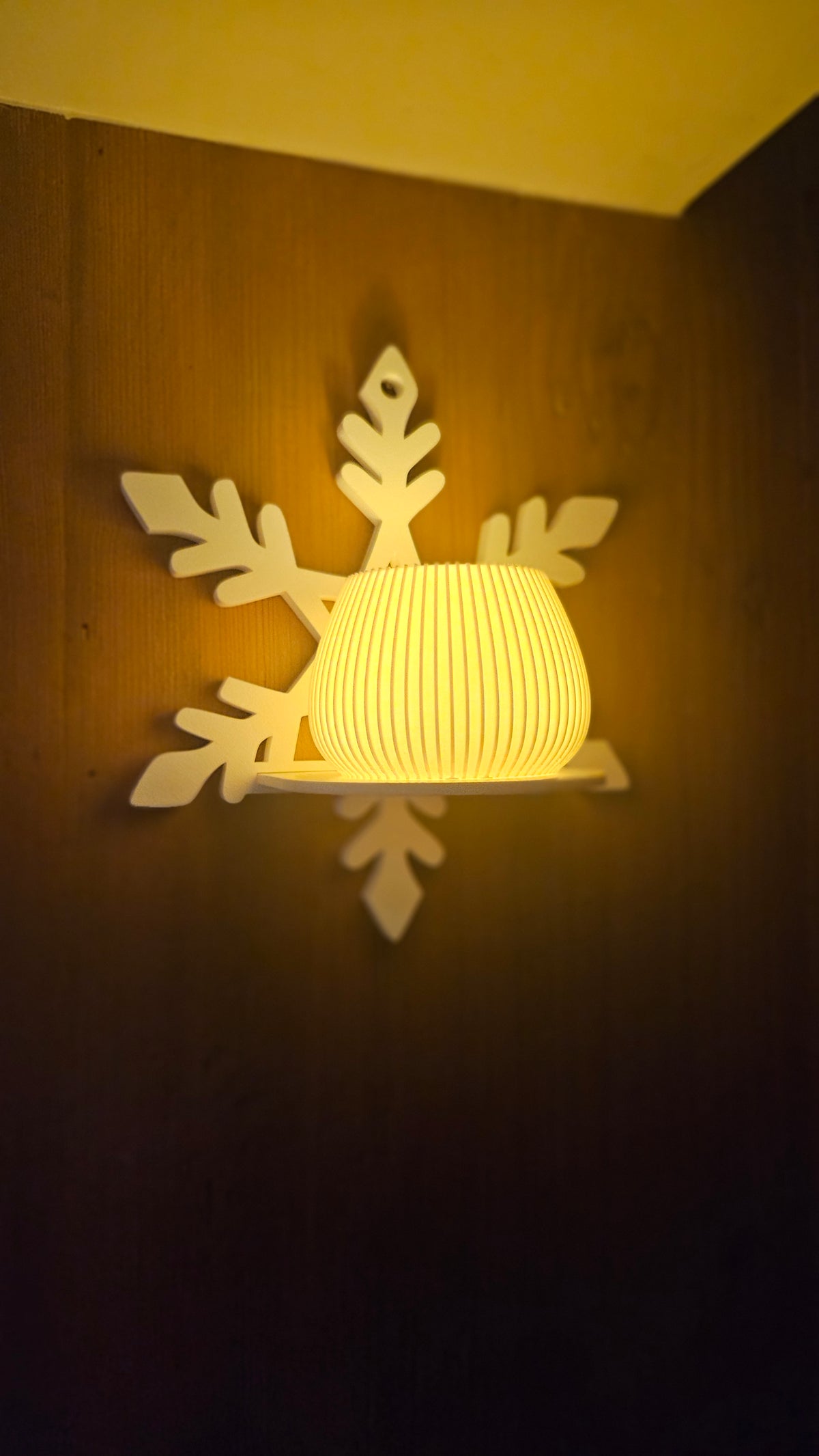 ❄️ Schneeflocken-Lichthalter – zauberhafte Winterdekoration❄️